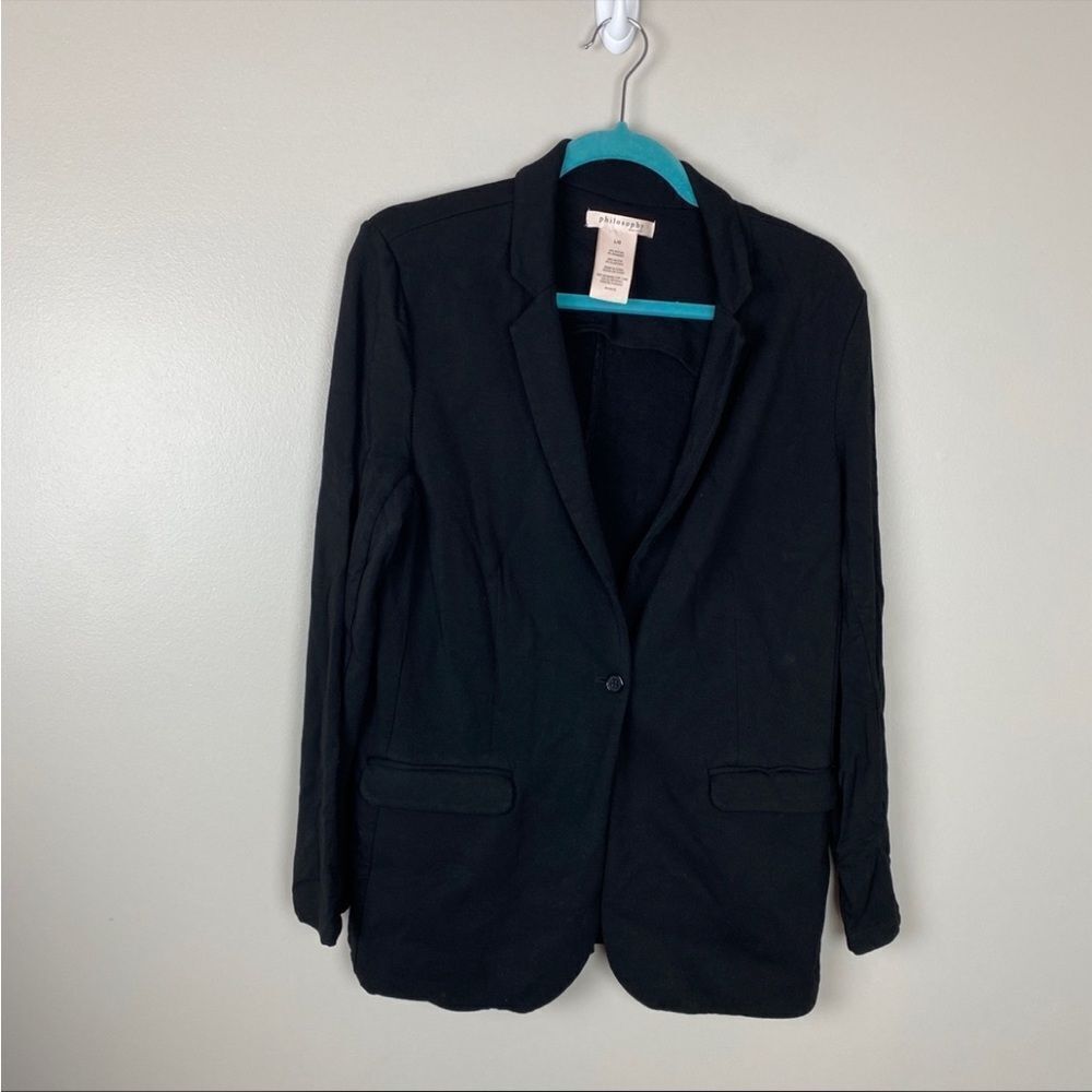 Philosophy large black blazer‎